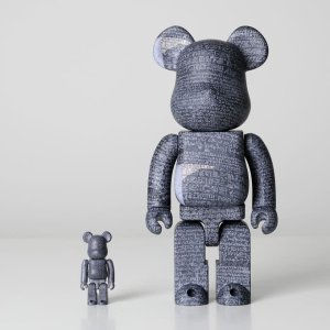 400%+100% 베어브릭 영국박물관 비석 로제타석 THE BRITISH MUSEUM 